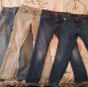4 pair of Girls Jeans
